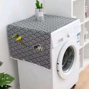 Fridge/Washing Machine Dust Cover – Cotton 54×130 cm Multipurpose Appliance Protector