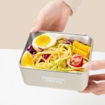 3 In 1 Lunch Insulated Set – 2 Lunch Boxes + 1 Lunch Bag (Microwave Safe, 700 ml Each)