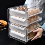 32 Pcs Egg Holder Tray – Large Capacity BPA‑Free Stackable Egg Storage Organizer