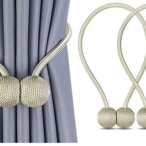 Magnetic Tieback Curtain Holder – Polycotton Rope