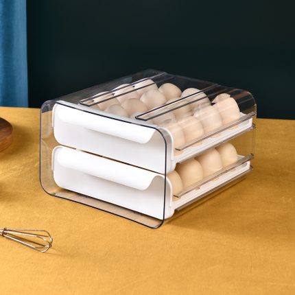 32 Pcs Egg Holder Tray – Large Capacity BPA‑Free Stackable Egg Storage Organizer