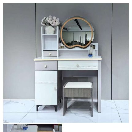 Wooden Dressing Table with LED Light