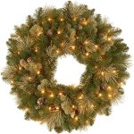 Prelit Wreath Christmas Decoration – 38 cm LED Holiday Wreath