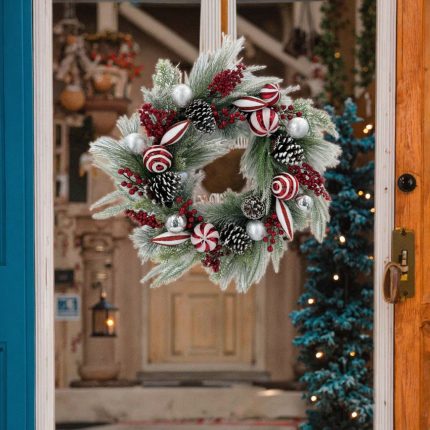 Front Door Christmas Wreath Decoration 32 cm
