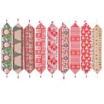 Elegant Christmas Themed Table Runner With Tassels – 180 × 35 cm