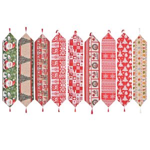 Elegant Christmas Themed Table Runner With Tassels – 180 × 35 cm