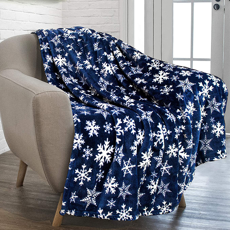 Christmas Sherpa Fleece Throw Blanket