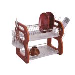Wooden Dishrack – Premium Bamboo Kitchen Plate & Cup Drying Rack