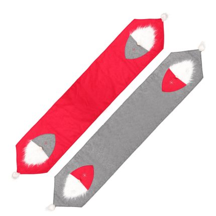 Christmas Table Runner – Classic Kitchen Dining Table Decor Fireplace Scarf Grey