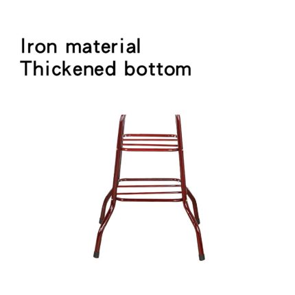 Heavy Duty Wrought Iron Coat & Handbag Floor-Standing Rack (Bronze)