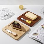 600 ml Glass Butter Dish with Bamboo Tray