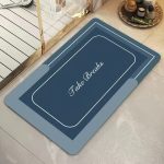 Rectangular Absorbent Bathroom Mat 50×80 cm – Rubber Quick-Dry