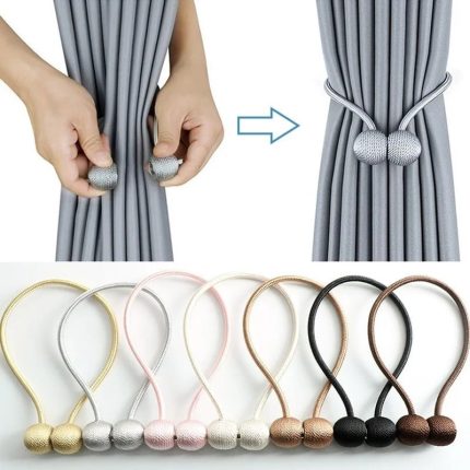 Magnetic Tieback Curtain Holder – Polycotton Rope