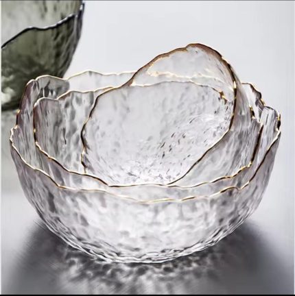 3 pcs glass salad/fruit bowl set
