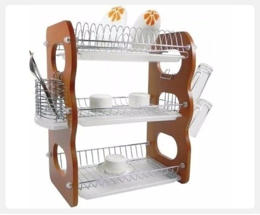 Wooden Dishrack – Premium Bamboo Kitchen Plate & Cup Drying Rack Wooden Dishrack – Premium Bamboo Kitchen Plate & Cup Drying Rack