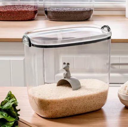 10 kg Acrylic Storage Container – Airtight with Scoop