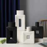 Resin Square Decorative Vase Set