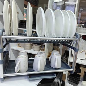 Premium Quality 2 Tier Aluminium Dish Drainer