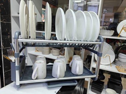 Premium Quality 2 Tier Aluminium Dish Drainer