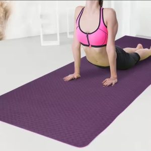 Quality Exercise Yoga Mat – 68 inch × 24 inch (Blue/Green/Purple/Peach)