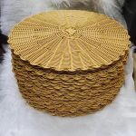 Handmade Rattan Woven Table Mats (Water-Resistant & Oil-Proof) – Set of 6