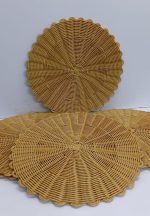 Handmade Rattan Woven Table Mats (Water-Resistant & Oil-Proof) – Set of 6