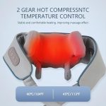 Cordless Neck & Back Massager – Rechargeable Deep Tissue 5D Kneading with Heat