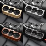 Car Cup Holder with Phone Holder & Double Side Holders – High Quality Leather Cover