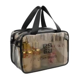 Travel Portable Cosmetic Bag – Waterproof Double Layer Wash Bag & Makeup Organizer