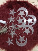 Christmas Santa Fairy Window Led Lights – 10 m Multi-Colour Curtain Lights with Santa Decors
