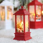 Santa Claus & Snowman Lantern Light – Vintage LED Night Lamp Warm White Battery Powered