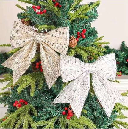 Christmas Diamond Ribbon & Bow – Luxurious Reusable Holiday Decoration