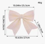 Christmas Diamond Ribbon & Bow – Luxurious Reusable Holiday Decoration