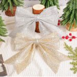 Christmas Diamond Ribbon & Bow – Luxurious Reusable Holiday Decoration