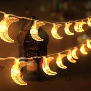 3 Meters Christmas LED Fairy Light Pendant – Moon String for Xmas Tree Decoration