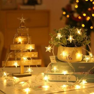 3 Meters Christmas LED Fairy Light Pendant – Moon String for Xmas Tree Decoration
