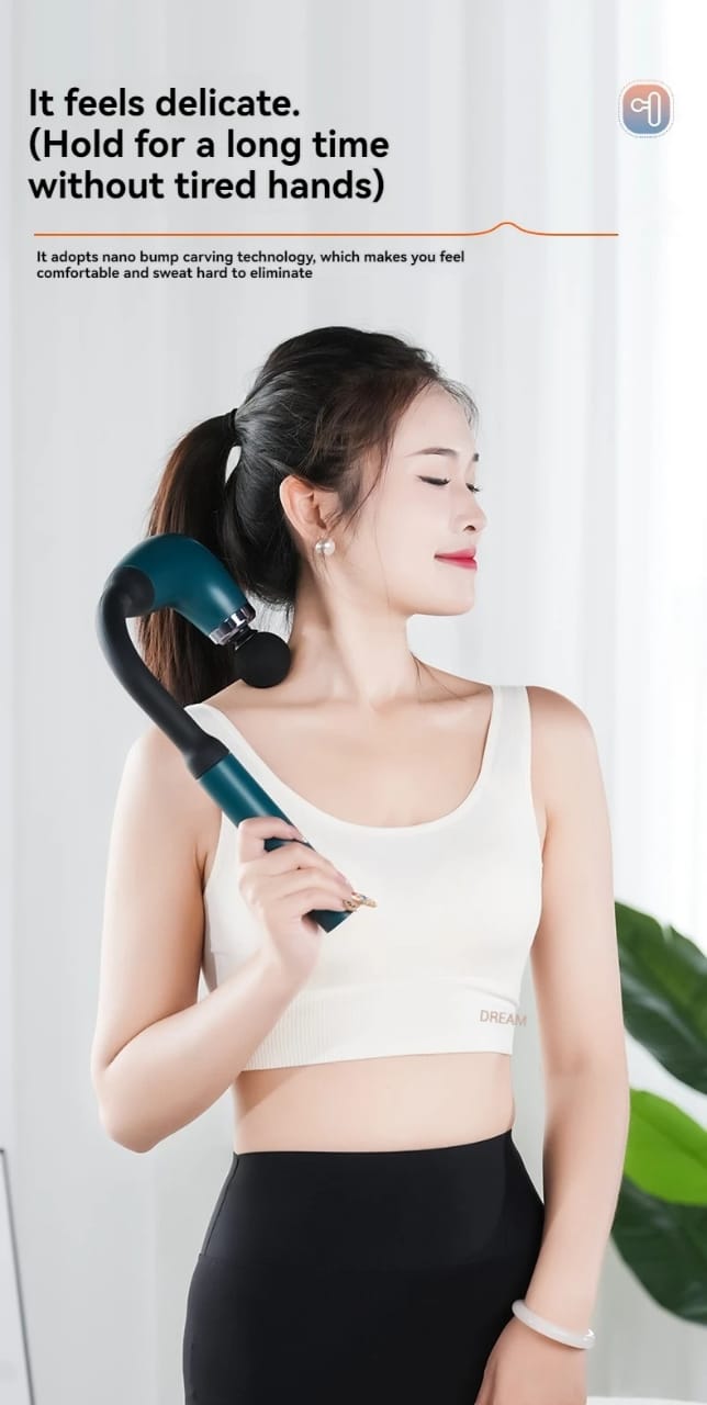 Fascial Gun Massager – 3 Modes, 6-Gear Percussion for Handle & Elbow Muscle Relief