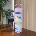 Customized Cartoon Character (Stitch) Stainless Steel Insulated Tumbler with Portable Handle