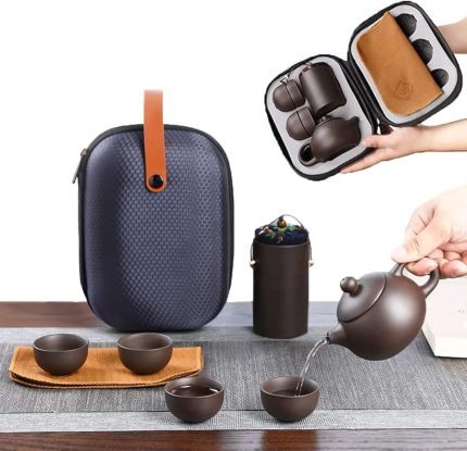 Travel Ceramic Kung Fu Teapot Set