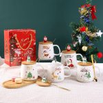 Luxurious Christmas Themed Cup Set + Gift Box