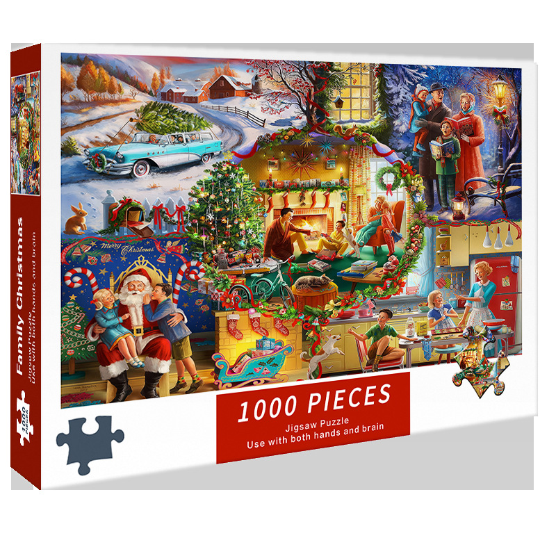 1000pcs Christmas Themed Jigsaw Puzzle 1000pcs Christmas Themed Jigsaw Puzzle