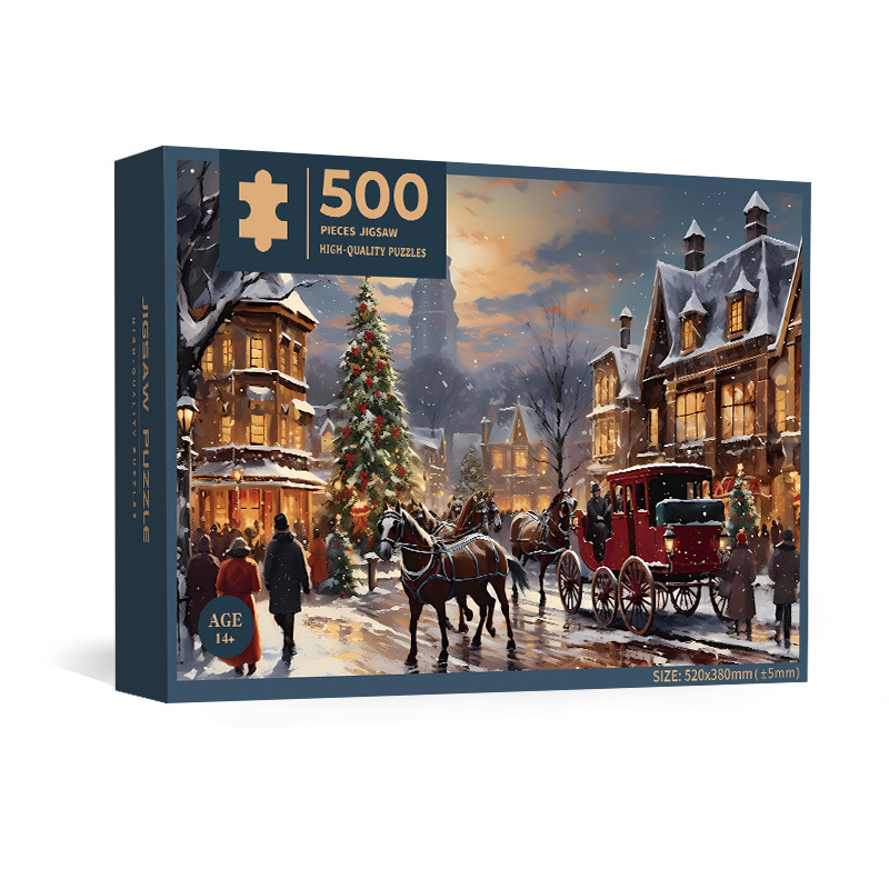 500pcs Christmas Themed Jigsaw Puzzle – Festive Holiday Challenge 500pcs Christmas Themed Jigsaw Puzzle – Festive Holiday Challenge