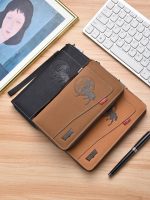 High Quality Long Leather Wallet – Multi Card Holder (20×3×12 cm)