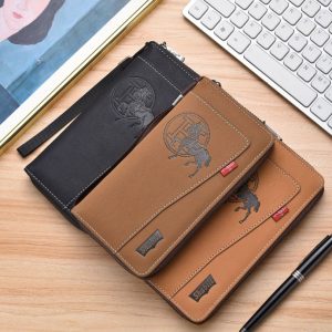 High Quality Long Leather Wallet – Multi Card Holder (20×3×12 cm)