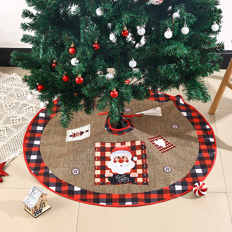 Christmas Tree Skirt 62×62 cm – Compact Festive Base Cover for Small Trees