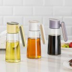Glass Oil Dispenser – 620 ml Auto-Flip (Glass & Hard Plastic)