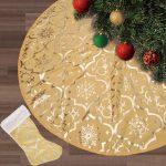 Premium Quality Christmas Tree Skirt & Socks Set