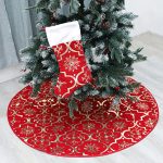 Premium Quality Christmas Tree Skirt & Socks Set
