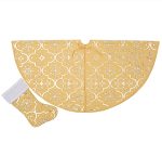Premium Quality Christmas Tree Skirt & Socks Set
