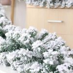 Snow Flocking Christmas Pine Garland 2.7 M